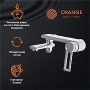 Комплект смесителей Orange Splito M36-311cr Хром-2
