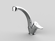 Смеситель для раковины GPD Florus MTL170 Хром-2