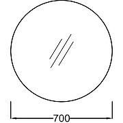 Зеркало Jacob Delafon Odeon Rive Gauche 70 EB1177-00 цвет Белый-3