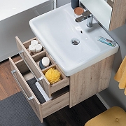 Тумба под раковину Dreja Q Max 55 77.0002D подвесная Дуб кантри-2