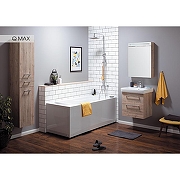 Тумба под раковину Dreja Q Max 55 77.0002D подвесная Дуб кантри-4