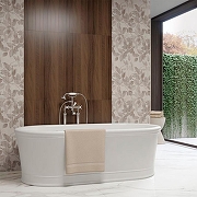 Керамическая плитка Kerama Marazzi Семпионе коричневый темный структура обрезной 13096R настенная 30x89,5 см-1