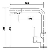 Смеситель для кухни Kaiser Teka 13044-7 Бежевый-1