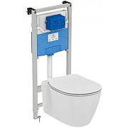 Унитаз с инсталляцией Ideal Standard Connect E211601 с сиденьем Микролифт