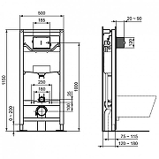 Унитаз с инсталляцией Ideal Standard Connect E211601 с сиденьем Микролифт-6