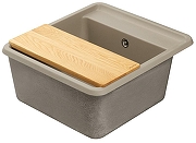 Кухонная мойка Aquaton Беллис 57 1A724932BS250 Серый шелк-4