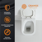 Унитаз Orange C02-100W подвесной с сиденьем Микролифт