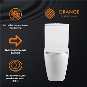 Унитаз компакт Orange C05-000W с бачком и сиденьем Микролифт-7