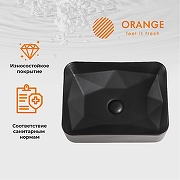 Раковина-чаша Orange 46 B02-460MB Черная матовая-5