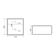 Раковина Orange 42 B04-405W Белая-8