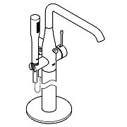 Смеситель для ванны Grohe Essence New 23491001 Хром-5
