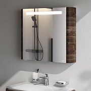 Зеркальный шкаф AM.PM Sensation 80 L M30MCL0801NF с подсветкой Орех-3