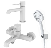 Комплект смесителей Orange Karl M05-311w Белый-11