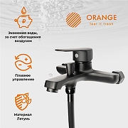 Комплект смесителей Orange Loop M26-311b Черный-2