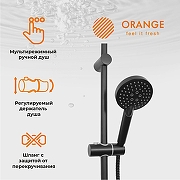 Душевая система Orange Aristo M19-932b Черная-2