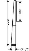 Ручной душ Hansgrohe Rainfinity 26866340 Черный Хром-2
