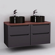 Столешница под раковину Jorno Wood 120 Wood.06.120/DW Темное дерево-10