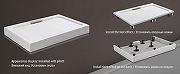 Душевой поддон из искусственного камня WeltWasser WW TRS 9070 STONE-WT 90x70 10000004369 Белый-4