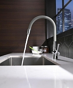 Смеситель для кухни Lemark Comfort LM3075C-White Хром Белый-1