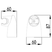 Держатель для душа Lemark LM8012C Хром-1