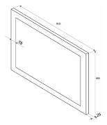 Зеркало Art&Max Soli AM-Sol-915-685-DS-F-H с подсветкой с сенсорным выключателем-4