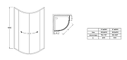 Душевой уголок Jacob Delafon Serenity 80x80 E14R80-GA профиль Хром стекло прозрачное-6