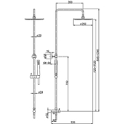 Душевая система Paini RS T1 50CR191ART5P3 Хром-1