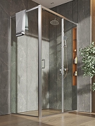 Душевой уголок Orange 120x80 E23-12080TCR профиль Хром стекло прозрачное-7