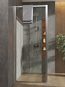 Душевой уголок Orange 120x80 E23-12080TCR профиль Хром стекло прозрачное-8