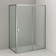 Душевой уголок Orange 140x80 E23-14080TCR профиль Хром стекло прозрачное-3