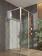 Душевой уголок Orange 120x90 E23-12090TCR профиль Хром стекло прозрачное-1