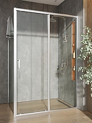 Душевой уголок Orange 130x90 E23-13090TCR профиль Хром стекло прозрачное-5