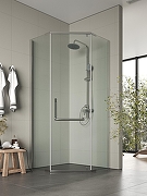 Душевой уголок Agger 90x90 A03-090TCR/G профиль Хром стекло прозрачное