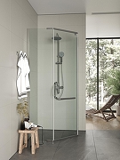 Душевой уголок Agger 90x90 A03-090TCR/G профиль Хром стекло прозрачное-2