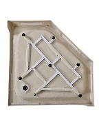 Акриловый поддон для душа Agger 90x90 A03-090TCR/T Белый-5
