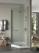 Душевой уголок Agger 90x90 A03-090MCR с поддоном профиль Хром стекло матовое-2