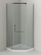 Душевой уголок Agger 90x90 A03-090MCR с поддоном профиль Хром стекло матовое-3