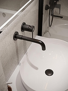 Смеситель для раковины Orange Karl M05-722b Черный-5