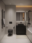 Смеситель для раковины Orange Karl M05-722b Черный-6