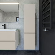 Шкаф пенал Caprigo Forte 35 L 36150L-SF023 подвесной цвет Беж лайт-1