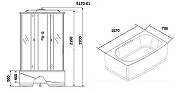 Душевая кабина Niagara Ultra 170х75 NG-5170-01 с гидромассажем-2