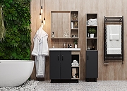 Тумба под раковину Onika Тимбер 80 108053 цвет Дуб сонома Серый-2