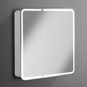 Зеркальный шкаф STWORKI Ольборг 80 МВК079 с подсветкой цвет Белый-1