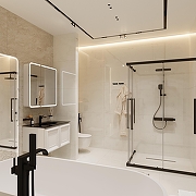 Зеркальный шкаф STWORKI Ольборг 80 МВК079 с подсветкой цвет Белый-15