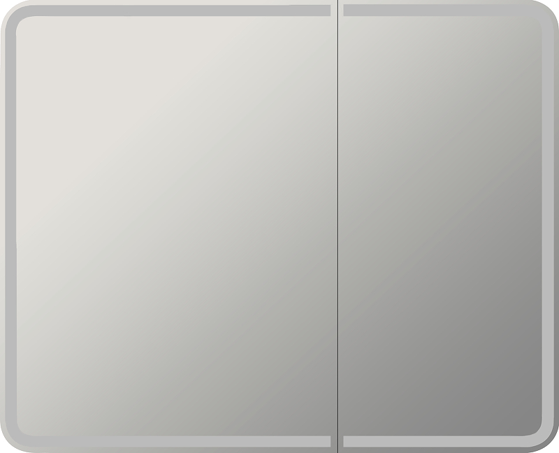 Зеркальный шкаф STWORKI Ольборг 100 МВК080 с подсветкой 