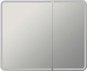 Зеркальный шкаф STWORKI Ольборг 100 МВК080 с подсветкой цвет Белый