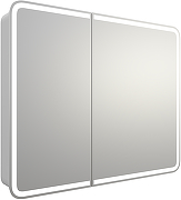 Зеркальный шкаф STWORKI Ольборг 100 МВК080 с подсветкой цвет Белый-13