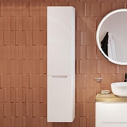 Шкаф пенал STWORKI Берген 33 Бер.04.150/P/W подвесной цвет Белый-2