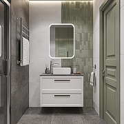 Зеркальный шкаф STWORKI Алта 60 R LED-00002579 с подсветкой цвет Белый-2