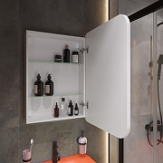 Зеркальный шкаф STWORKI Алта 60 R LED-00002579 с подсветкой цвет Белый-16